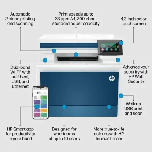 HP Color LaserJet Pro MFP 4303fdw Multifunction Laser Printer - Image 4