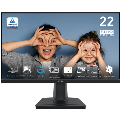 MSI PRO MP225 21.5" 100Hz IPS FHD Monitor - Image 2