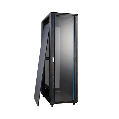 Safenet 22U-XL Tempered Glass Door Floor Standing Server Cabinet - Image 2
