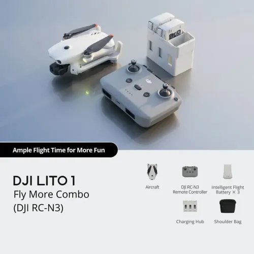 DJI Lito 1 Drone 4K Fly More Combo with RC-N3 Controller - Image 6