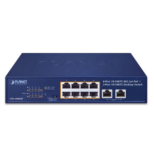 Planet FSD-1008HP 8-Port 120W PoE Unmanaged Switch - Image 2
