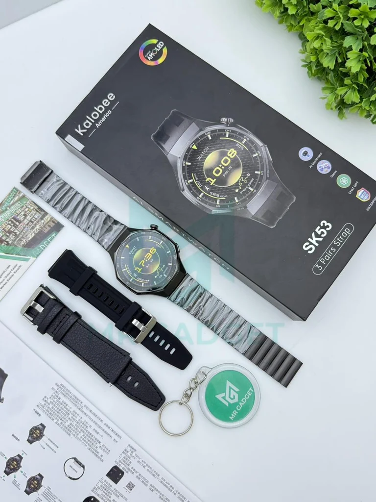 Kalobee SK53 Stainless Steel IPS Display Smart Watch - Image 2