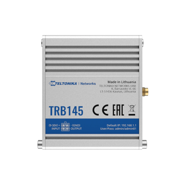 Teltonika INDUSTRIAL RUGGED LTE RS485 GATEWAY Model:TRB145
