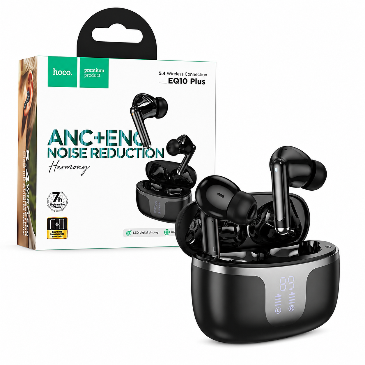 Hoco EQ10 Plus ANC Earbuds - Image 3