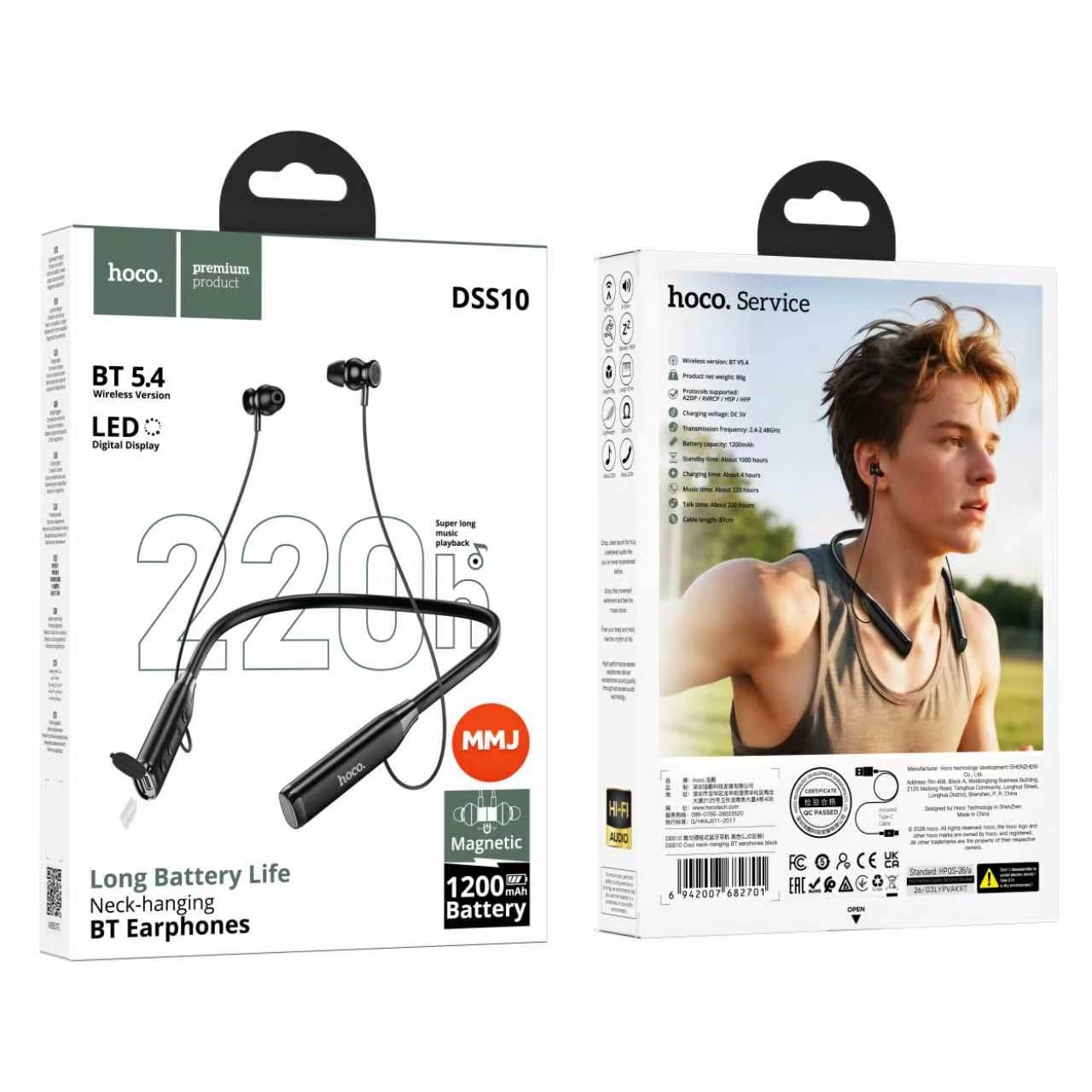 Hoco DSS10 Cool Neck-Hanging Bluetooth Earphones - Image 4