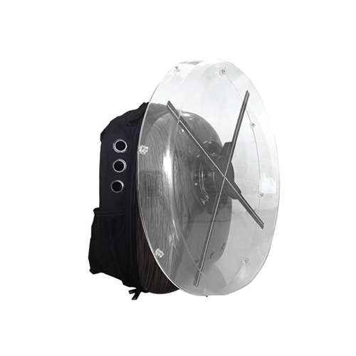 Back pack protective cover for 3D hologram led fan