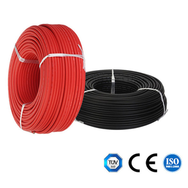 6mm² Solar PV Cable H1Z2Z2-K Flexible Photovoltaic Cable DC 1500V TÜV 2PfG 1169/08.2007 EN 50618 Pure Copper Wire (Red or Black) - Image 2