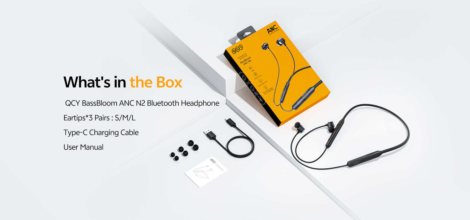 QCY BassBloom ANC N2 Neckband - Image 5