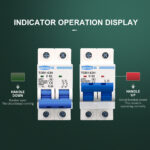 TOMZN TOB1-63H 2P AC MCB Miniature Circuit Breaker 6A-63A Overload & Short Circuit Protection - Image 5