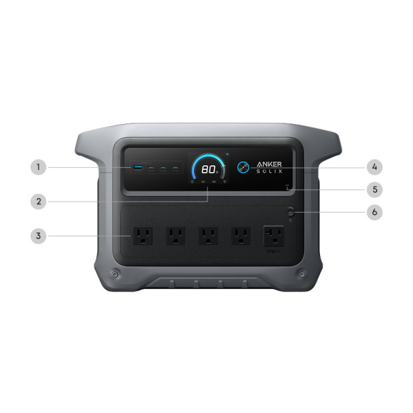 Anker SOLIX C1000 Gen 2 2000W Portable Power Station - Image 3
