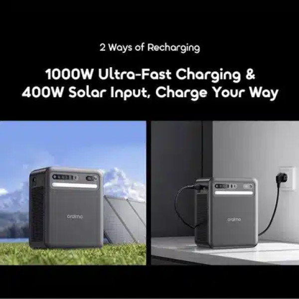 Oraimo KILI All-in-One Solar Power Station Inverter 500W, Lithium Battery 1000Wh - Image 4