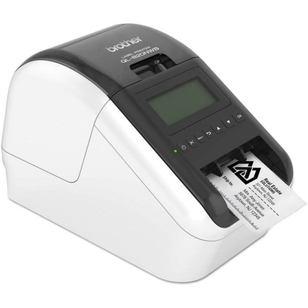 Brother QL-820NWB Wireless Label Printer For Business (300 x 600 dpi, Auto Cutter, USB/LAN/WiFi/Bluetooth) - Image 3