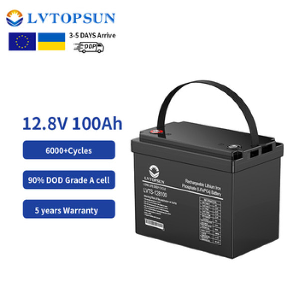 LVTOPSUN 12.8V 100AH 1.28 kWh Lithium Battery - Image 2
