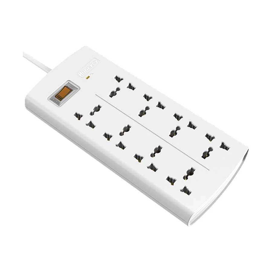 Huntkey 2 Pin 6 Port White PowerStrip - Image 2